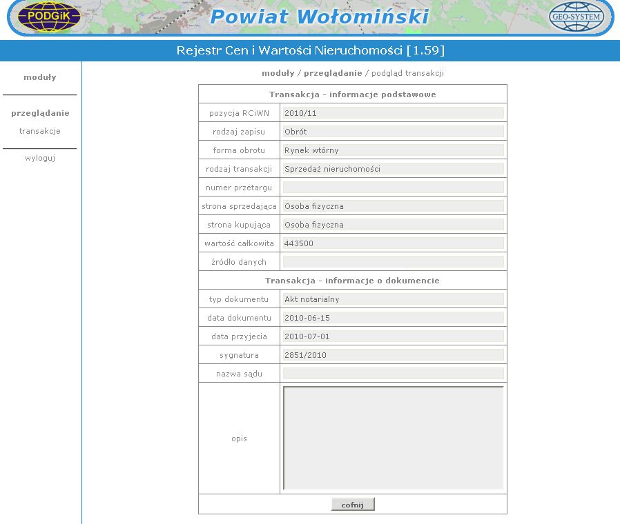 Trading system sp. z o.o