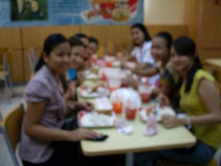 Post-workshop evaluation session at KFC