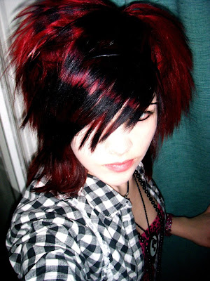 Scene Girls Hairstyles with Side Bangs for 2010 Scene Girls Hairstyles with Side Bangs for 2010