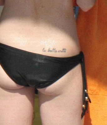 lindsey lohan tattoo. The Lindsay Lohan family is