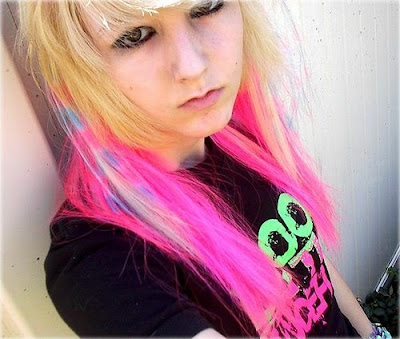 Colorful Emo Coontail Hairstyles