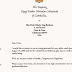 Letter from HM King-Father Norodom Sihanouk of Cambodia...