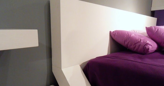 DORMITORIO MODERNO PURPURA BLANCO Y GRIS | Dormitorios: Fotos de