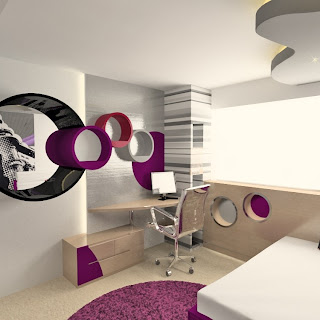 DORMITORIO PARA JOVENCITA AMANTE DE LA MUSICA EN FUCSIA NEGRO Y BLANCO via www.dormitorios.blogspot.com Dormitorio para jovencita amante de la musica en fucsia via www.dormitorios.blogspot.com