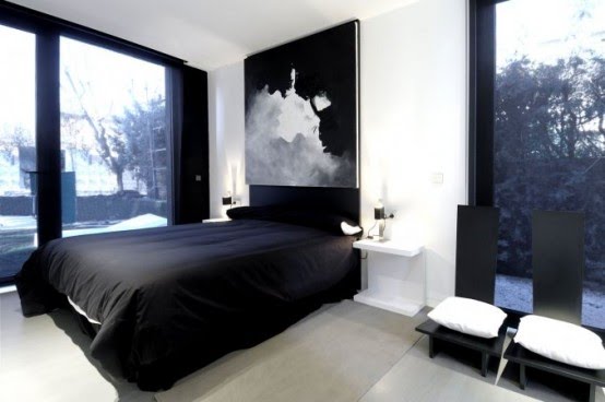 Dormitorio de Tom Dormitorio-blancoynegro