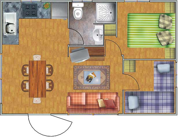 PLANO DE CASA DE 28.90M2 CON 2 DORMITORIOS PLANOS DE CASAS PREFABRICADAS via www.planosdecasas.blogspot.com PLANO DE CASA DE 28.90M2 CON 2 DORMITORIOS PLANOS DE CASAS PREFABRICADAS via www.planosdecasas.blogspot.com
