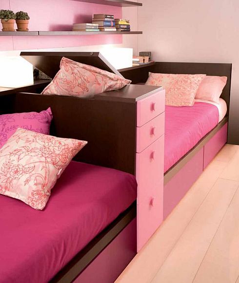 Dormitorio para hermanas habitacion rectangular para 2 ...