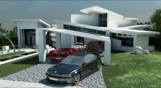 FACHADAS 3D CASA MINIMALISTA FACHADA 3D CASAS 3D