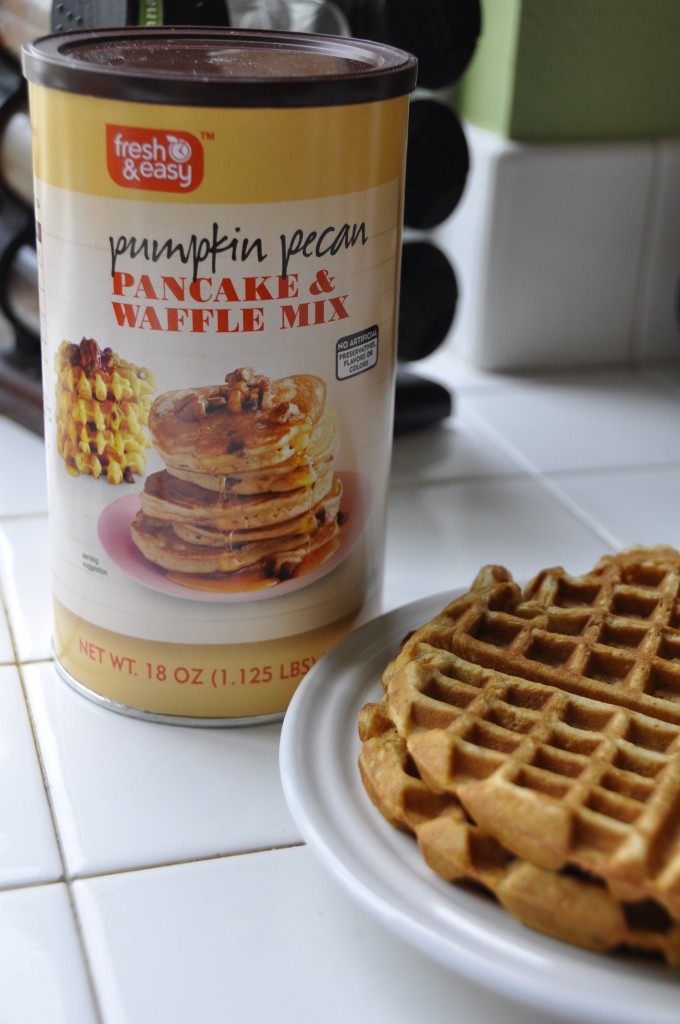 The recently introduced fresh&easy Pumpkin Pecan Waffle & Pancake Mix is The recently introduced fresh&easy Pumpkin Pecan Waffle & Pancake Mix is