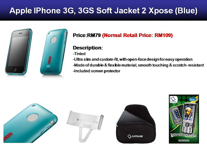 Apple Iphone Soft Jacket 2 Xpose (Blue)