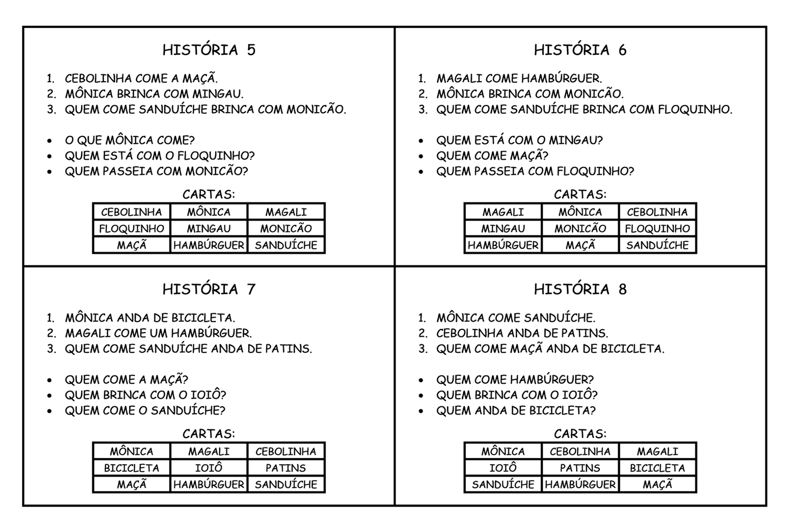 Alfabetizando com Mônica e Turma: Boole - Mais cartas e histórias