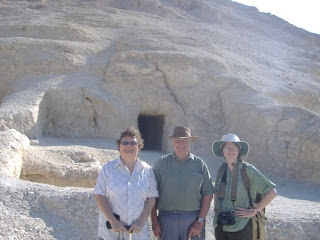 burial shafts right in the