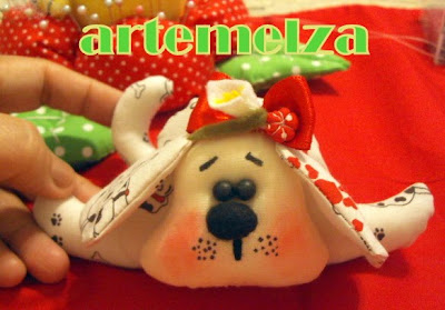 artemelza - cachorro de tecido