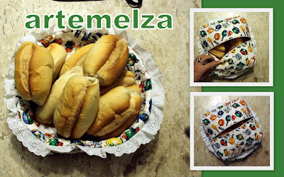 artemelza - cesta fechada para pão