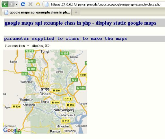 google maps api examples