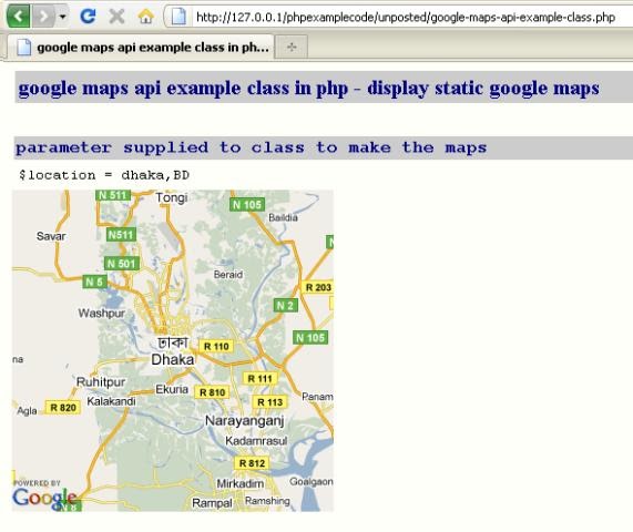 google maps example