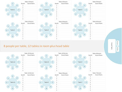 12 Table Seating Chart