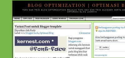 Optimasi Blog