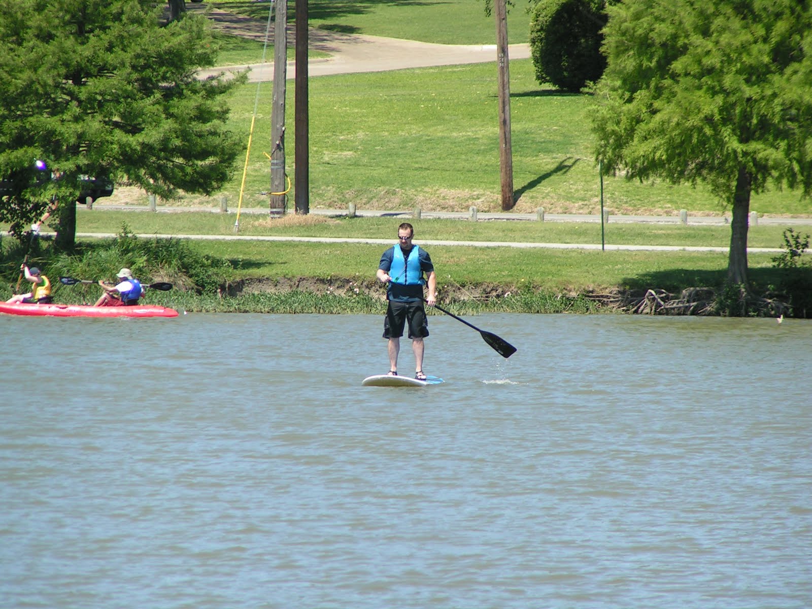 View from the Passenger Window Kayaking at White Rock Lake