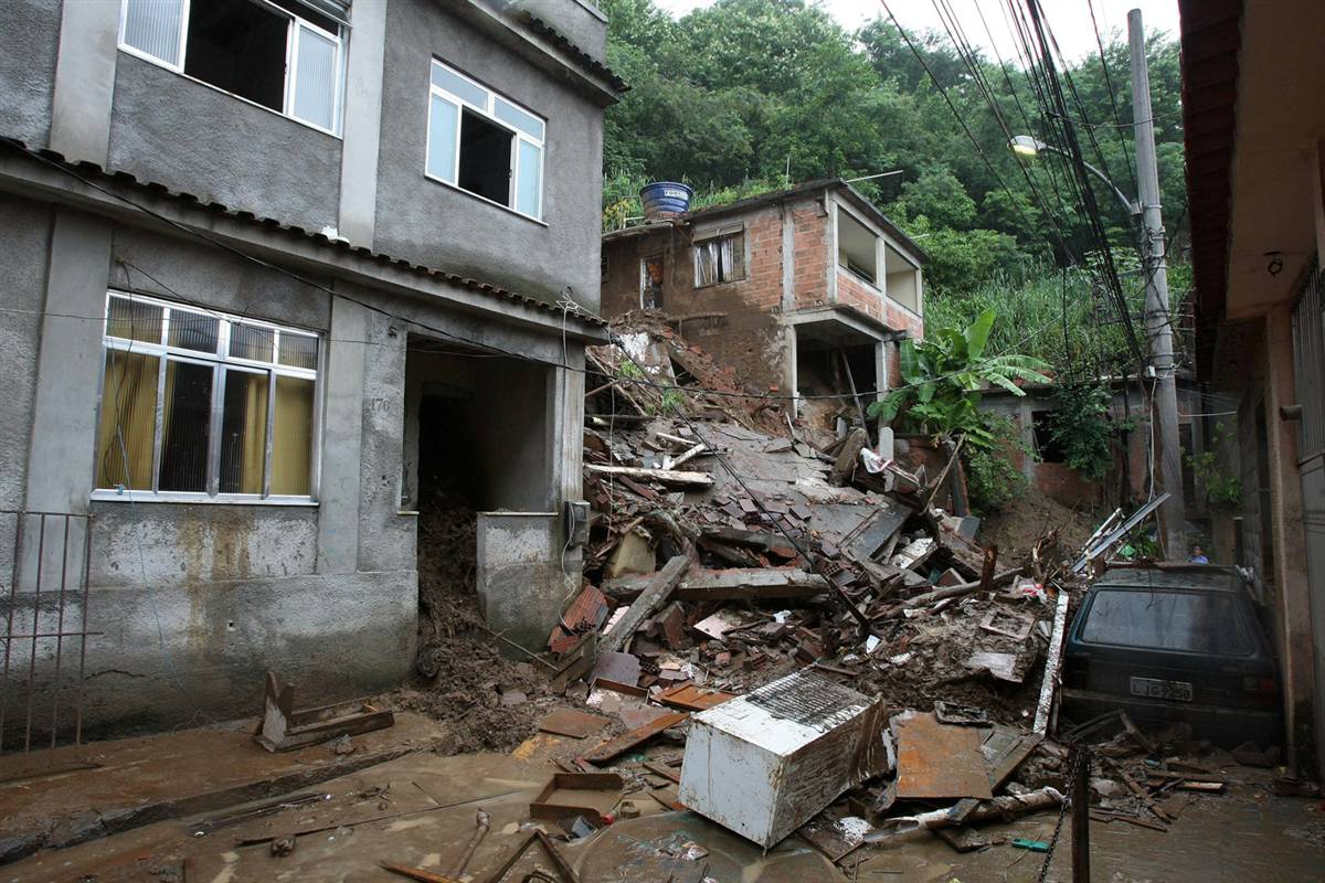 Life in Favela of Rocinha, Rio de Janeiro, Brazil The Flooding