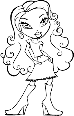 Bratz Coloring Pages on Bratz Coloring Pages  Bratz Colouring Pages