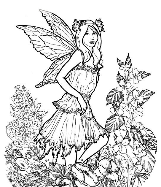 FAIRY COLORING PAGES