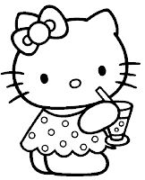 Hello Kitty Halloween Coloring
