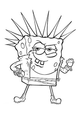 Spongebob Coloring Sheets on Two More Images Of Spongebob Squarepants For You To Print And Color