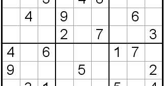 PRINTABLE SUDOKU