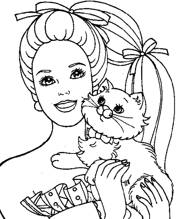 Barbie Coloring Page Barbie Coloring Page