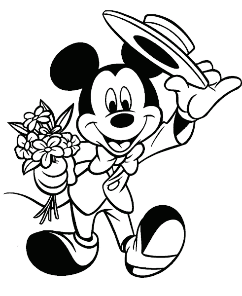 Mickey Mouse Coloring Pages Free