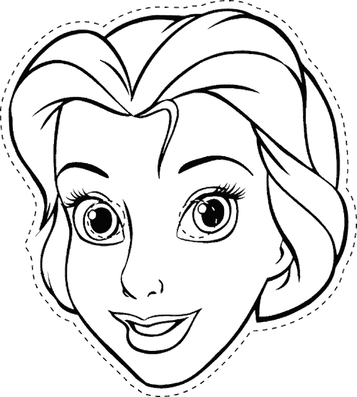 FROM THE BEAUTY AND THE BEAST PAPER FACE MASK TO PRINT, COLOR AND WEAR title=