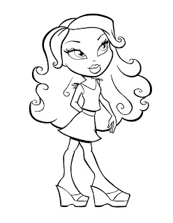 Bratz Dolls Coloring Pages Bratz Dolls Coloring Pages