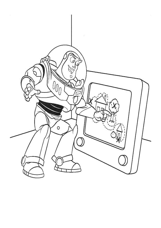 BUZZ LIGHTYEAR COLORING PAGES title=