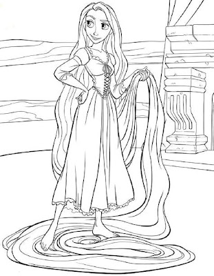 Tangled Coloring Sheets on Latest To Feature A Princess   I Hope You Enjoy These Coloring Pages