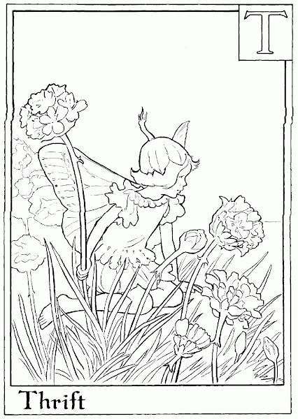 Flower Fairies Coloring Page