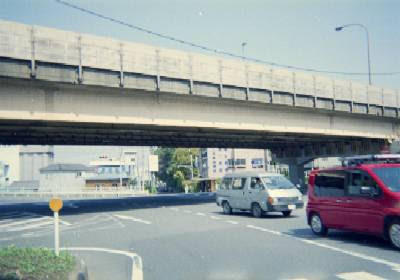 国道6号線の陸橋