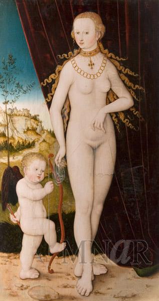 Pictura Lucas+Cranach+celBatran+Venus+si+Amor