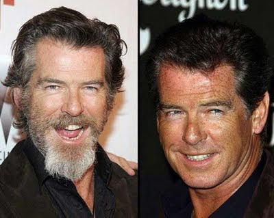 Celebs with Beard and Without, hollywood celebrity,