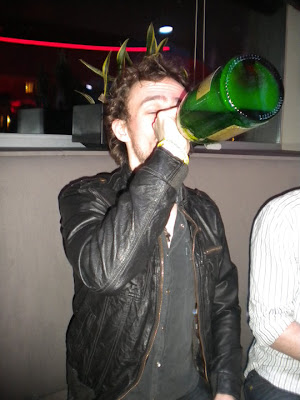 After 15 long weeks, free champagne tasted GOOD.
