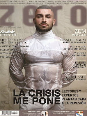 Six Pack Washboard Abs Muscles: Francois Sagat, French Arab Model