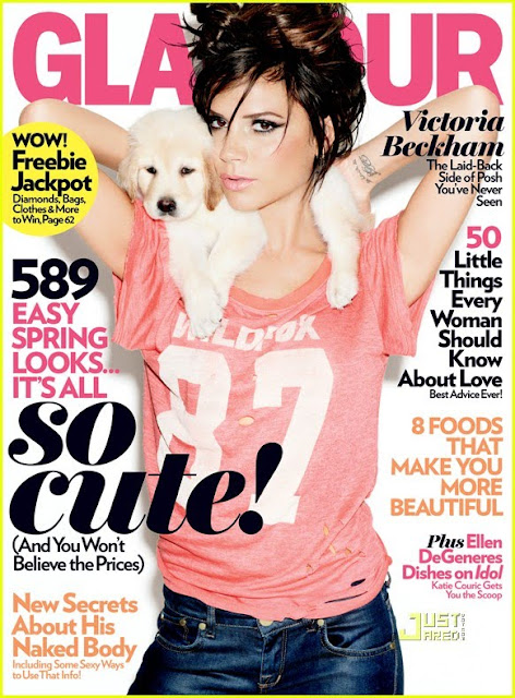 Victoria Beckham Glamour Magazine. Victoria Beckham covers Glamour Magazine March 2010.
