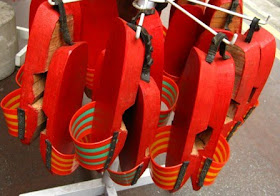 chinese wooden clogs