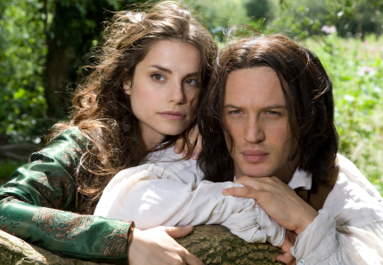 tom hardy wuthering heights. Tom Hardy and Charlotte Riley (2009)
