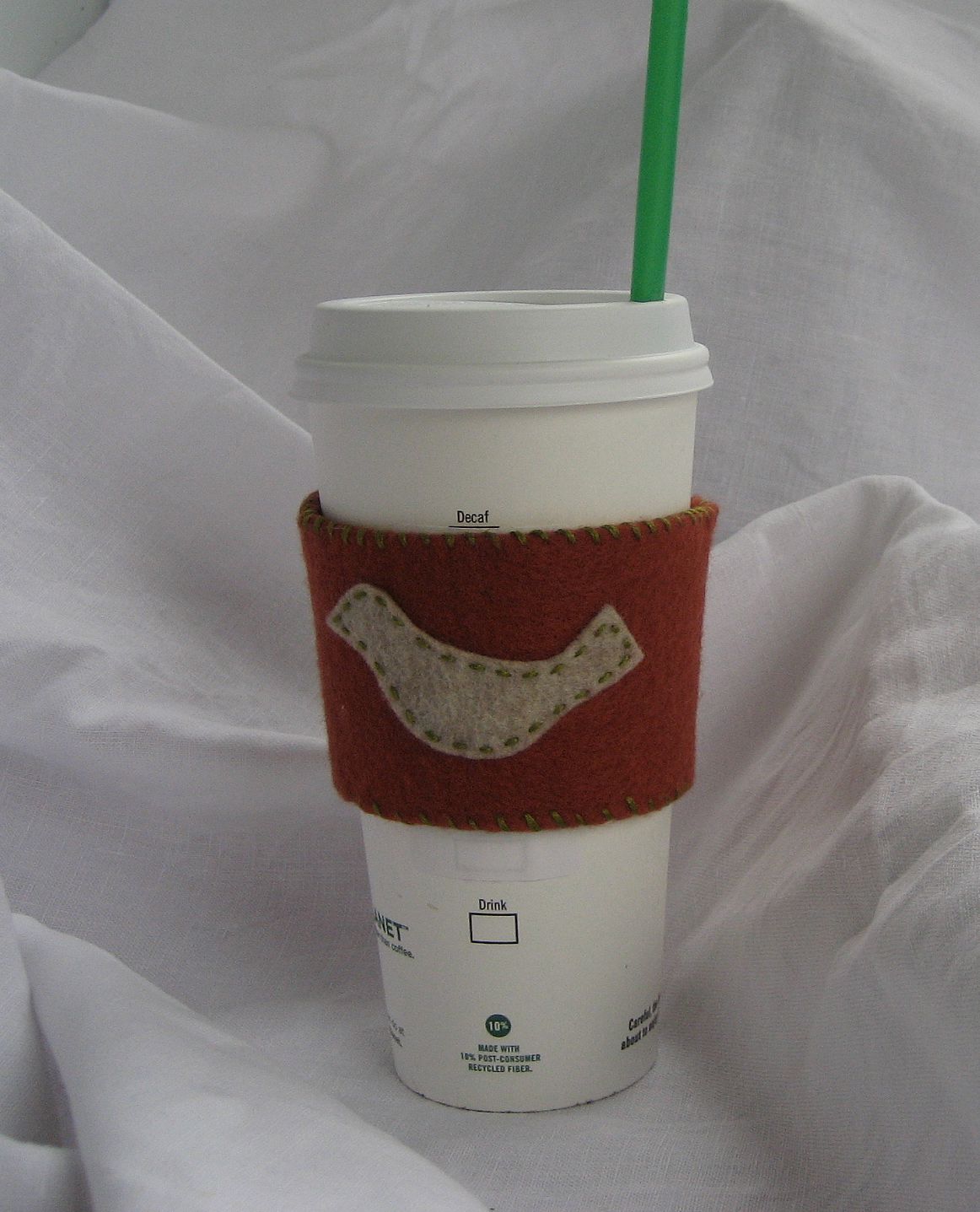 The Iowa Farmer's Wife Felt Coffee Collar