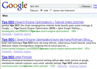 Search result