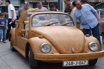 Replika kayu: Wooden VW Beetle
