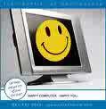 Source:mtechteam.com Flatscreen computer with a yellow smiley face