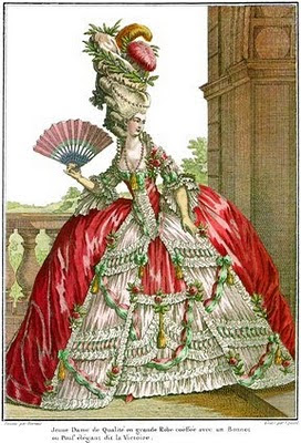 Vielä 1770-luvun lopulla pönkkiä käytettiin hovipuvuissa
