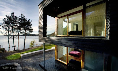 Modern Home Overlooking Coast Archipelago